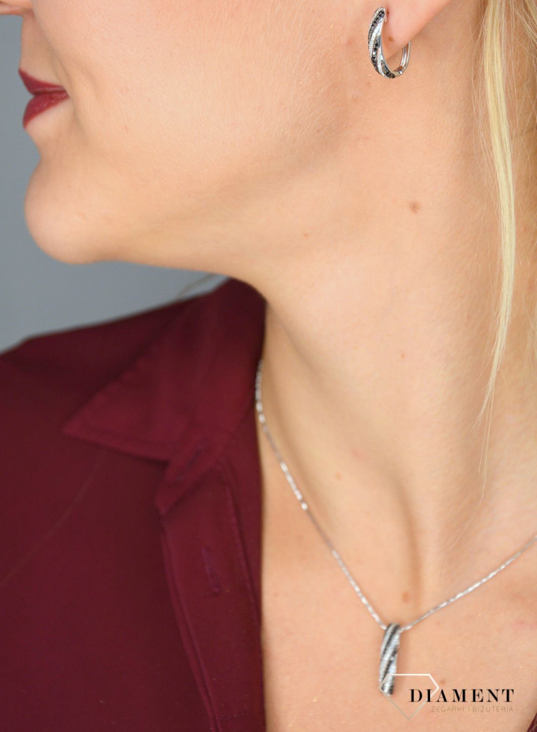 Złoty łańcuszek 585 lineczka Białe Złoto 1 mm DIA-LAN-1214-585 1mm ✅ Złoty łańcuszek wykonany z najwyższej jakości 14-karatowego białego złota ✅.jpg